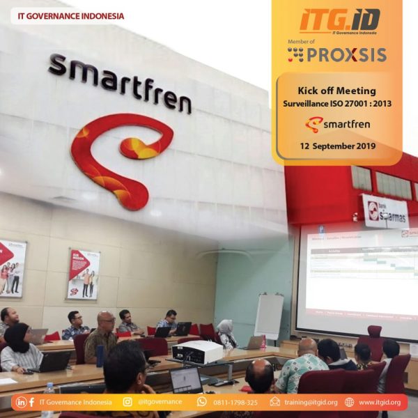 Senantiasa meningkatkan dan menyempurnakan pelayanan, SMARTFREN kembali melakukan surveillance ISO 27001:2013.
