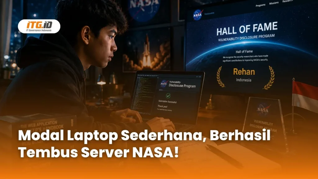 Ilustrasi anak muda Indonesia belajar keamanan siber secara otodidak.