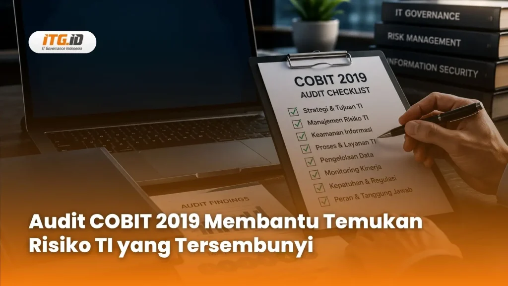 Profesional IT melakukan audit tata kelola teknologi informasi