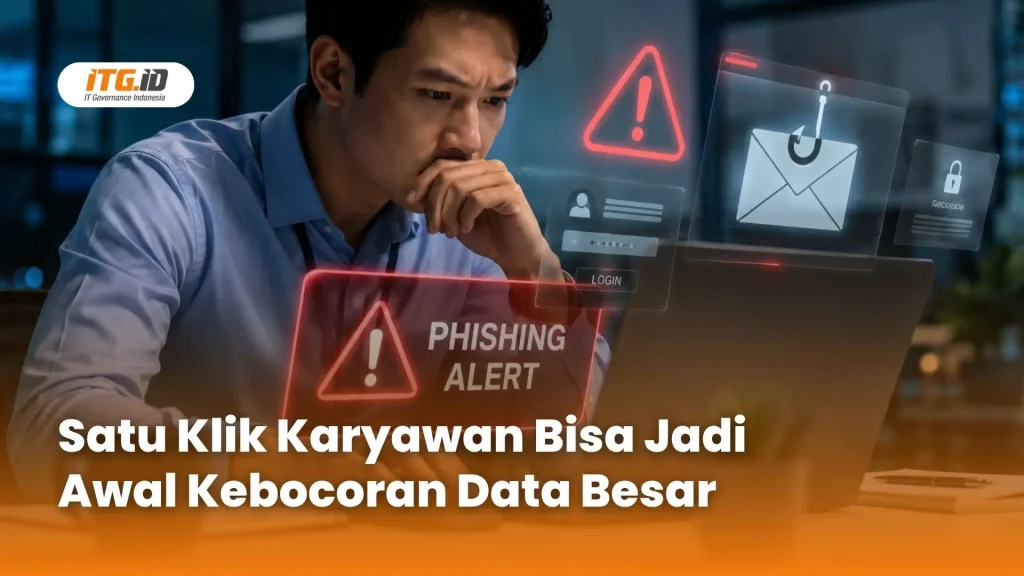 karyawan perusahaan menghadapi serangan phishing