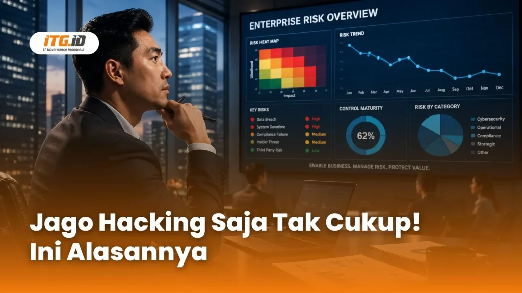 Ilustrasi transisi karir teknisi IT menjadi Information Security Manager